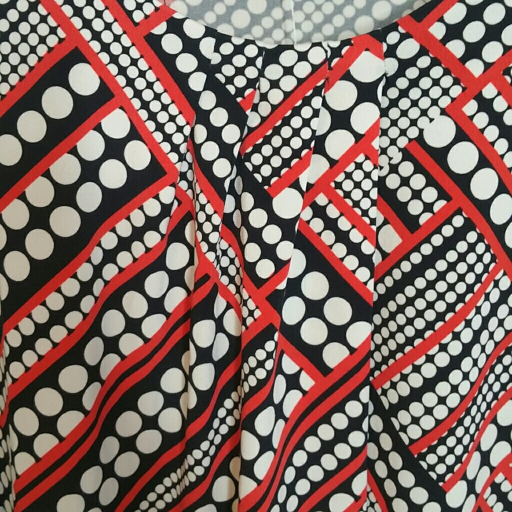 Anne Klein Black White Red Sleeveless Top … - Picture 4 of 7